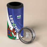 Lesotho 1966 Unique 4 in 1 Can Cooler Tumbler Spiral Aloe Coat of Arms - Wonder Print Shop