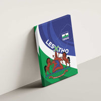 Lesotho 1966 Unique Canvas Wall Art Spiral Aloe Coat of Arms - Wonder Print Shop