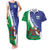 Lesotho 1966 Unique Couples Matching Tank Maxi Dress and Hawaiian Shirt Spiral Aloe Coat of Arms - Wonder Print Shop