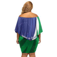 Lesotho 1966 Unique Family Matching Off Shoulder Short Dress and Hawaiian Shirt Spiral Aloe Coat of Arms - Wonder Print Shop