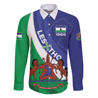 Lesotho 1966 Unique Family Matching Puletasi and Hawaiian Shirt Spiral Aloe Coat of Arms - Wonder Print Shop