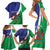 Lesotho 1966 Unique Family Matching Short Sleeve Bodycon Dress and Hawaiian Shirt Spiral Aloe Coat of Arms - Wonder Print Shop