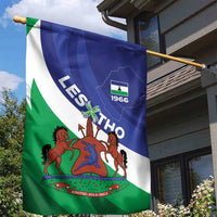 Lesotho 1966 Unique Garden Flag Spiral Aloe Coat of Arms - Wonder Print Shop