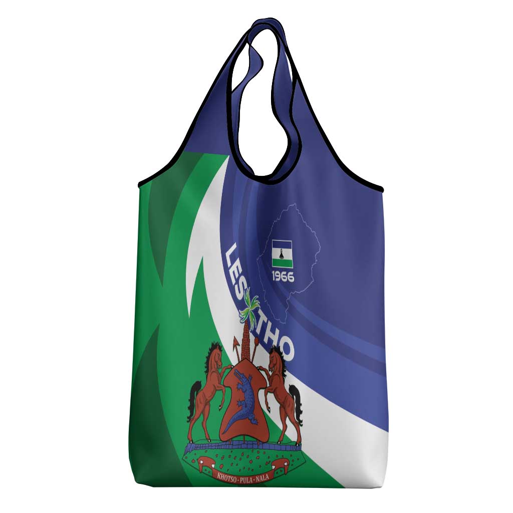 Lesotho 1966 Unique Grocery Bag Spiral Aloe Coat of Arms