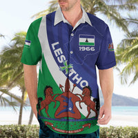 Lesotho 1966 Unique Hawaiian Shirt Spiral Aloe Coat of Arms - Wonder Print Shop