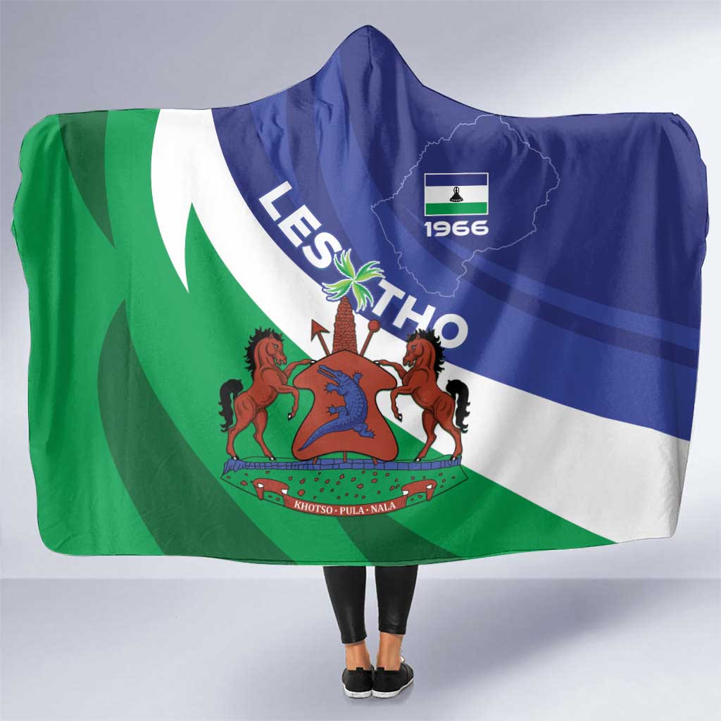 Lesotho 1966 Unique Hooded Blanket Spiral Aloe Coat of Arms