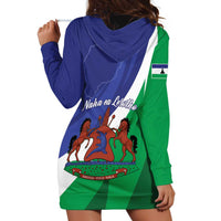 Lesotho 1966 Unique Hoodie Dress Spiral Aloe Coat of Arms - Wonder Print Shop