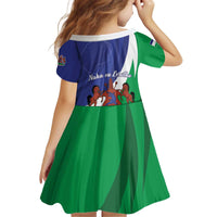 Lesotho 1966 Unique Kid Short Sleeve Dress Spiral Aloe Coat of Arms - Wonder Print Shop