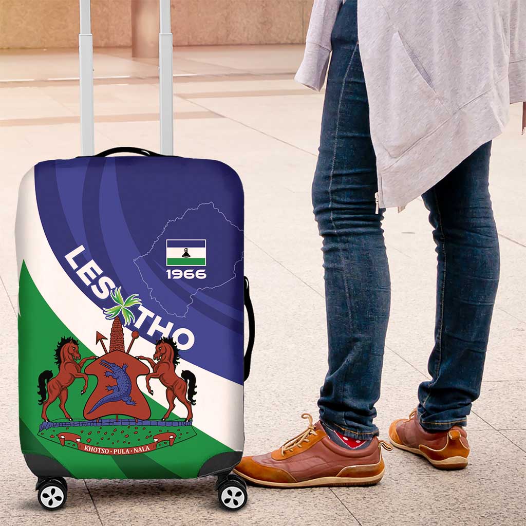 Lesotho 1966 Unique Luggage Cover Spiral Aloe Coat of Arms - Wonder Print Shop