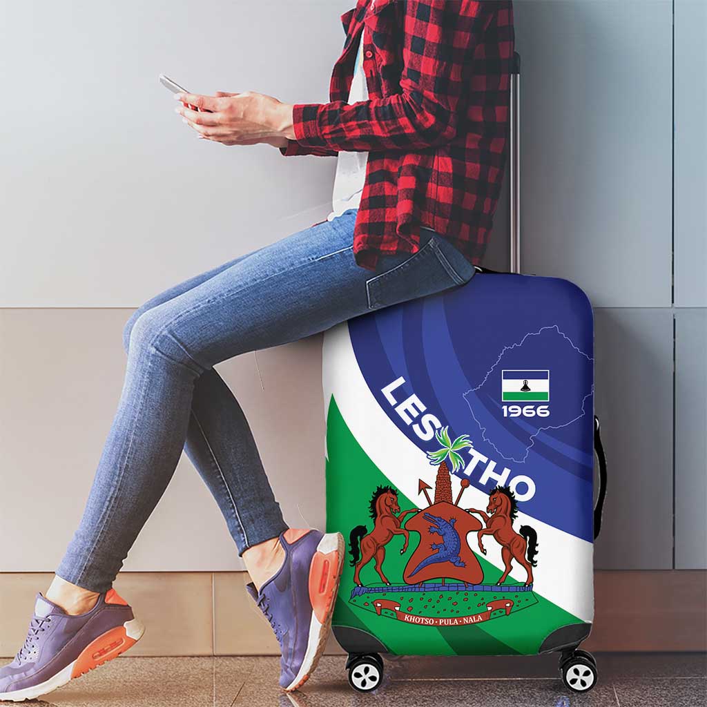 Lesotho 1966 Unique Luggage Cover Spiral Aloe Coat of Arms - Wonder Print Shop