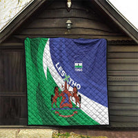 Lesotho 1966 Unique Quilt Spiral Aloe Coat of Arms - Wonder Print Shop