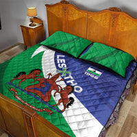 Lesotho 1966 Unique Quilt Bed Set Spiral Aloe Coat of Arms - Wonder Print Shop