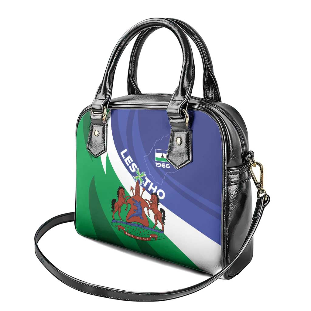 Lesotho 1966 Unique Shoulder Handbag Spiral Aloe Coat of Arms