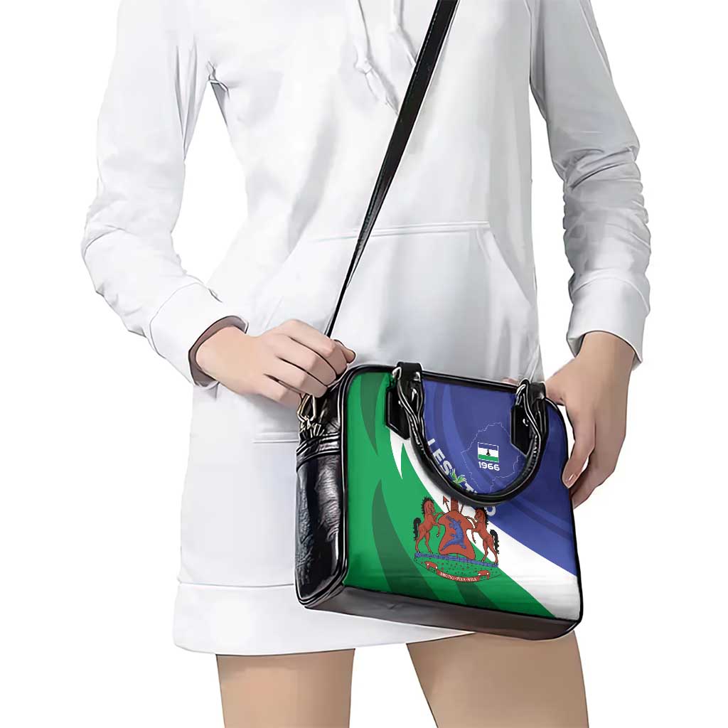 Lesotho 1966 Unique Shoulder Handbag Spiral Aloe Coat of Arms