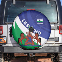 Lesotho 1966 Unique Spare Tire Cover Spiral Aloe Coat of Arms - Wonder Print Shop
