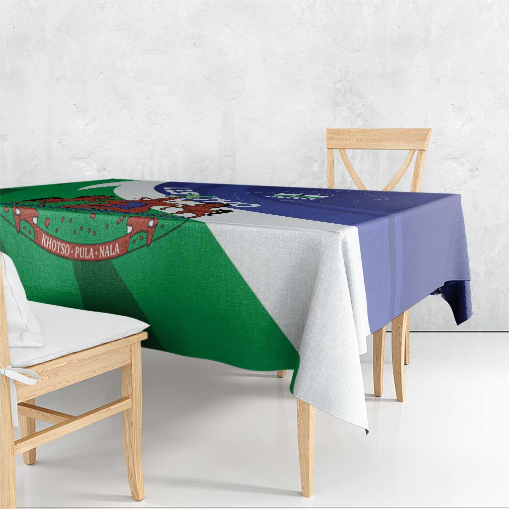 Lesotho 1966 Unique Tablecloth Spiral Aloe Coat of Arms - Wonder Print Shop