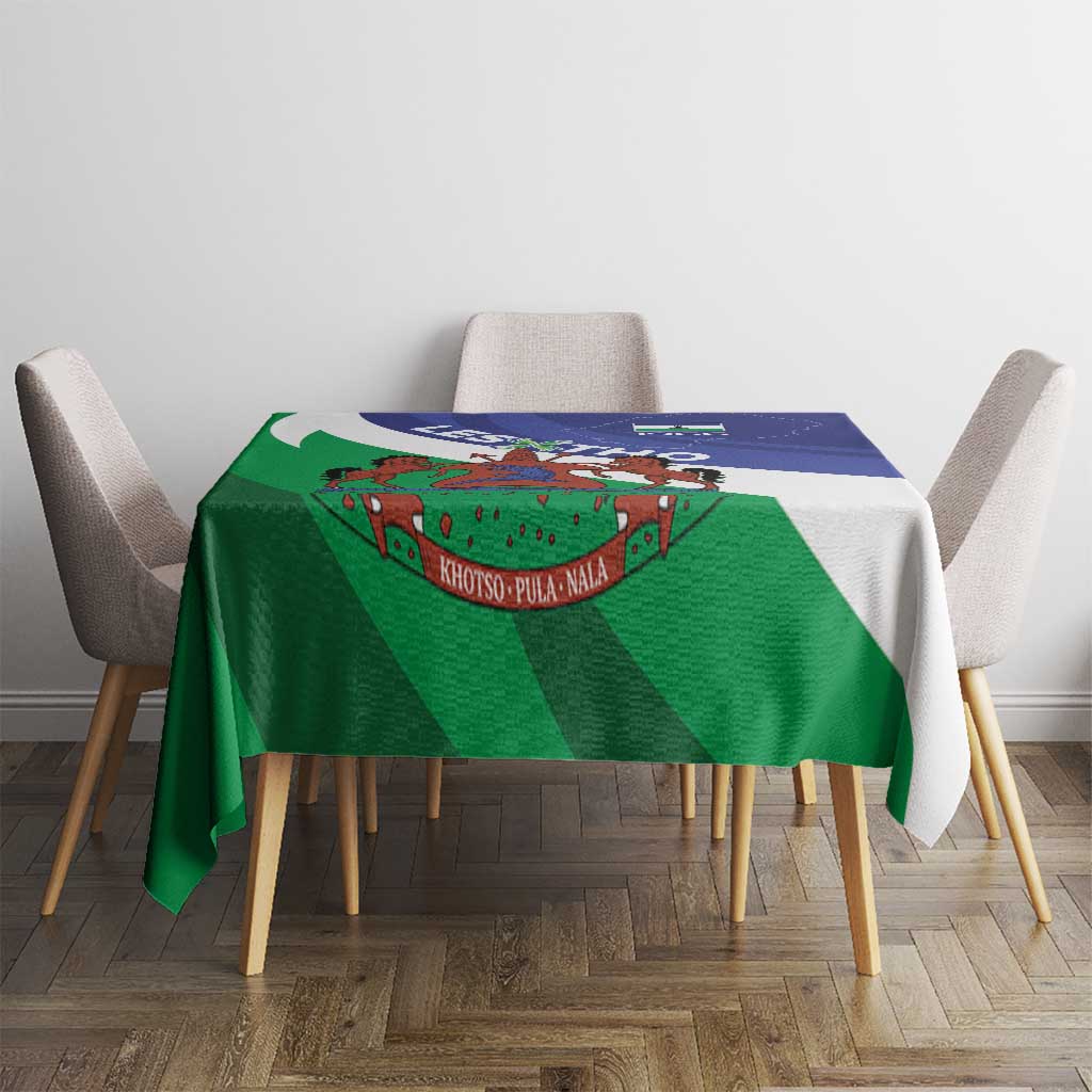 Lesotho 1966 Unique Tablecloth Spiral Aloe Coat of Arms - Wonder Print Shop