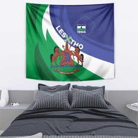 Lesotho 1966 Unique Tapestry Spiral Aloe Coat of Arms - Wonder Print Shop