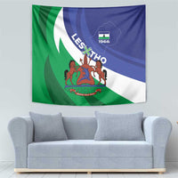 Lesotho 1966 Unique Tapestry Spiral Aloe Coat of Arms - Wonder Print Shop