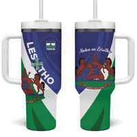 Lesotho 1966 Unique Tumbler With Handle Spiral Aloe Coat of Arms - Wonder Print Shop