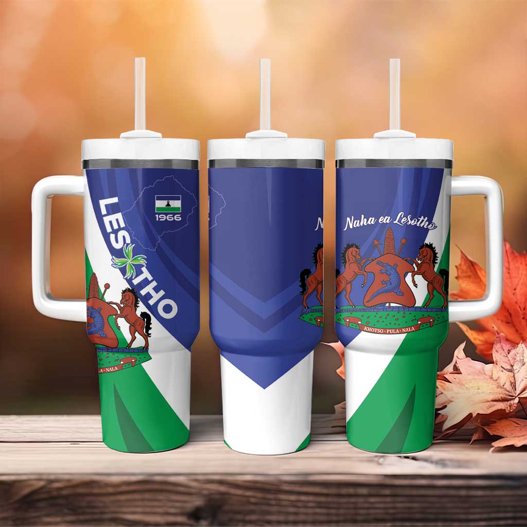 Lesotho 1966 Unique Tumbler With Handle Spiral Aloe Coat of Arms - Wonder Print Shop