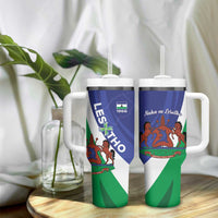 Lesotho 1966 Unique Tumbler With Handle Spiral Aloe Coat of Arms - Wonder Print Shop