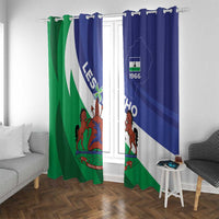 Lesotho 1966 Unique Window Curtain Spiral Aloe Coat of Arms - Wonder Print Shop