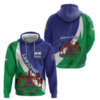 Lesotho 1966 Unique Zip Hoodie Spiral Aloe Coat of Arms - Wonder Print Shop