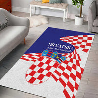 Croatia Independence Day 1991 Area Rug Sretan Dan neovisnosti Hrvatske - Wonder Print Shop
