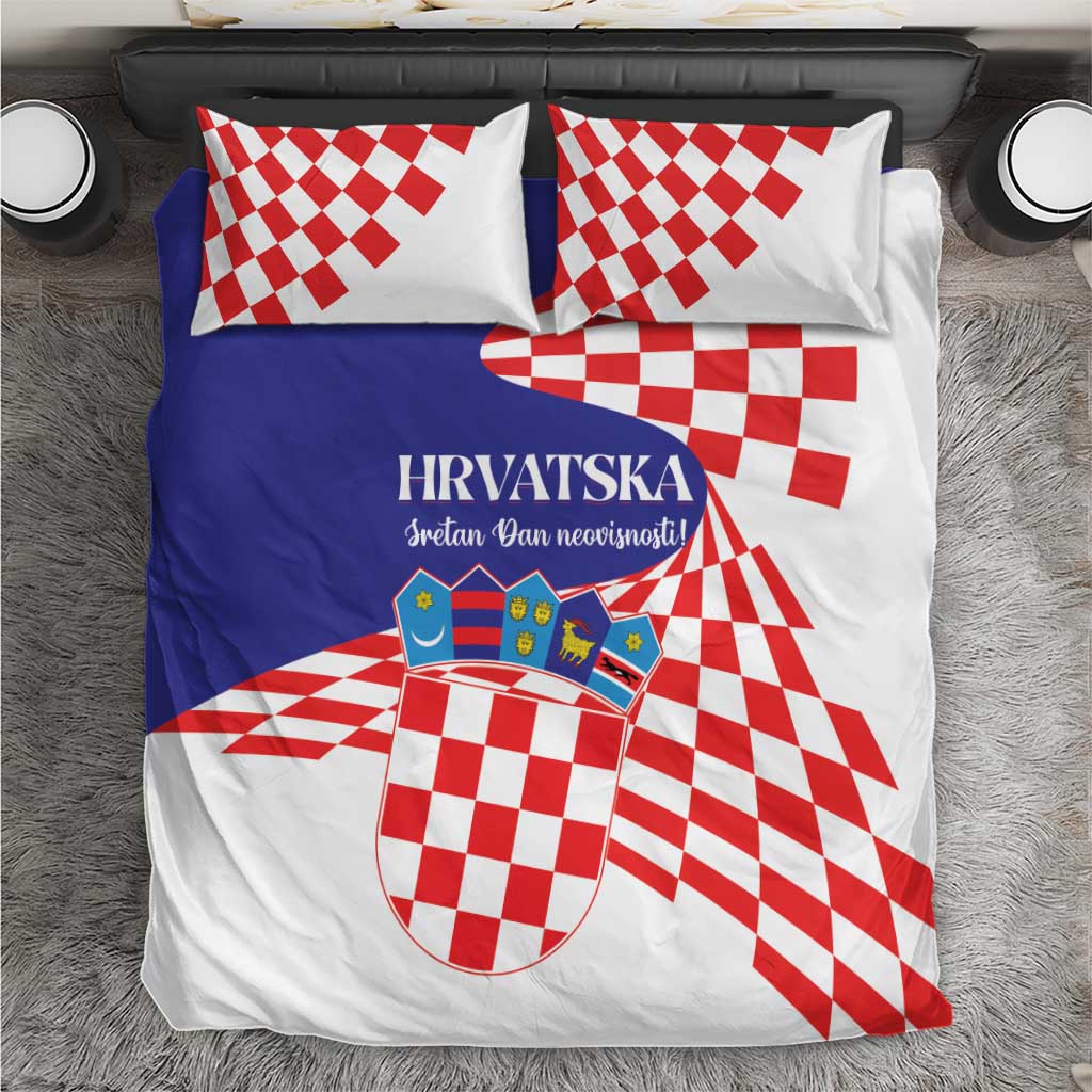 Croatia Independence Day 1991 Bedding Set Sretan Dan neovisnosti Hrvatske - Wonder Print Shop