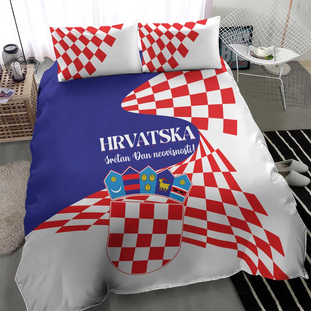 Croatia Independence Day 1991 Bedding Set Sretan Dan neovisnosti Hrvatske - Wonder Print Shop
