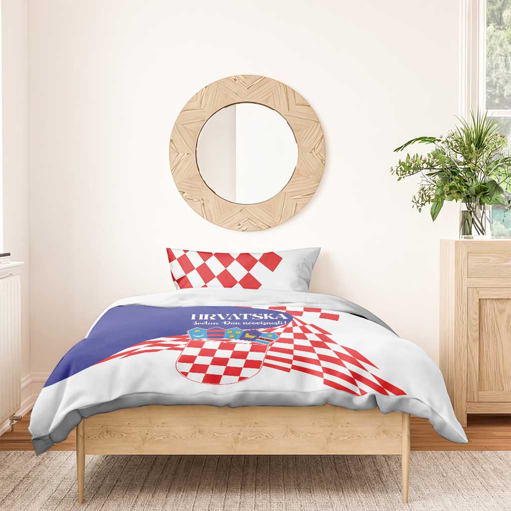 Croatia Independence Day 1991 Bedding Set Sretan Dan neovisnosti Hrvatske - Wonder Print Shop