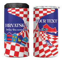 Personalized Croatia Independence Day 1991 4 in 1 Can Cooler Tumbler Sretan Dan neovisnosti Hrvatske - Wonder Print Shop