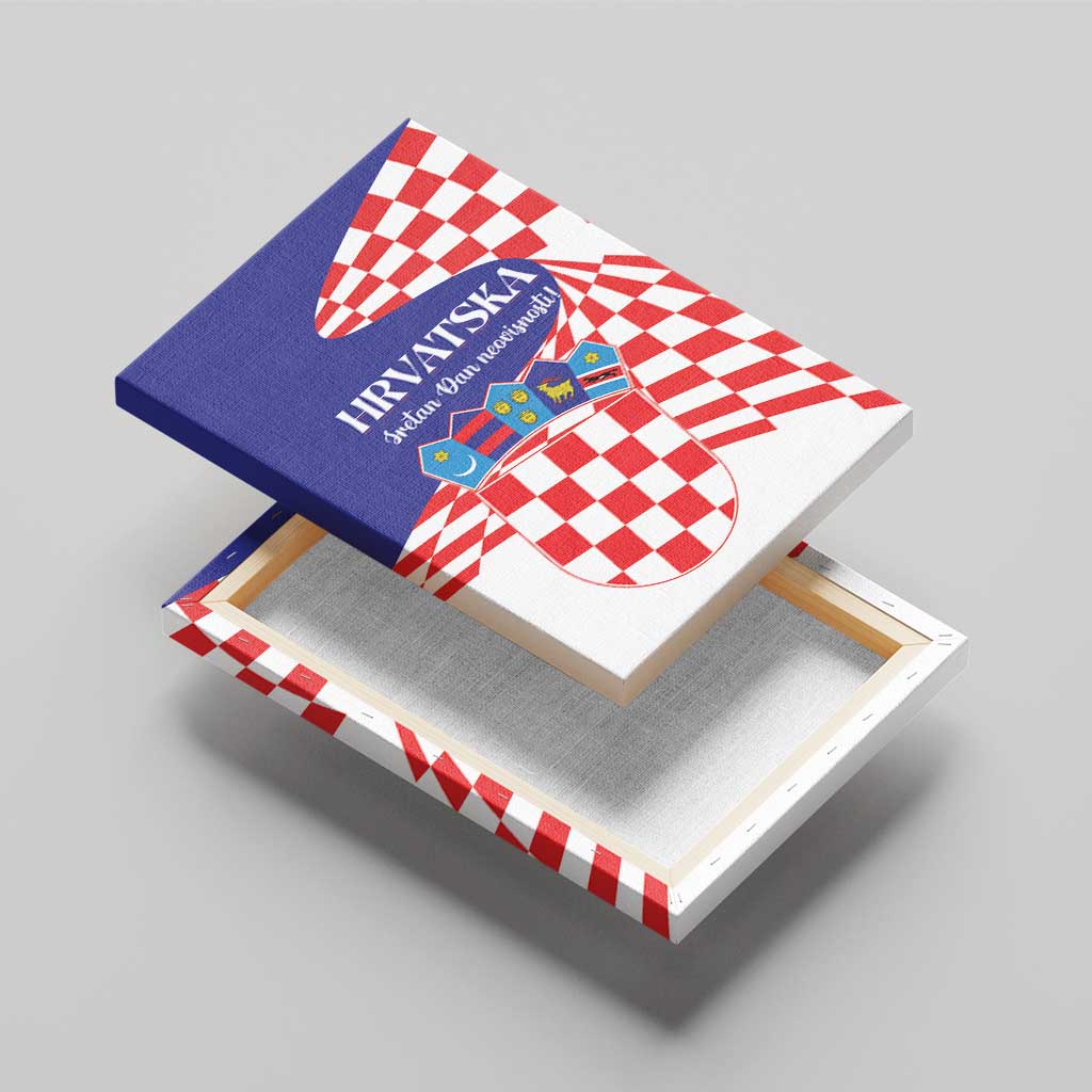 Croatia Independence Day 1991 Canvas Wall Art Sretan Dan neovisnosti Hrvatske - Wonder Print Shop