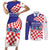Personalized Croatia Independence Day 1991 Couples Matching Short Sleeve Bodycon Dress and Long Sleeve Button Shirt Sretan Dan neovisnosti Hrvatske - Wonder Print Shop