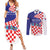 Personalized Croatia Independence Day 1991 Couples Matching Summer Maxi Dress and Long Sleeve Button Shirt Sretan Dan neovisnosti Hrvatske - Wonder Print Shop