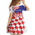 Personalized Croatia Independence Day 1991 Family Matching Off The Shoulder Long Sleeve Dress and Hawaiian Shirt Sretan Dan neovisnosti Hrvatske - Wonder Print Shop