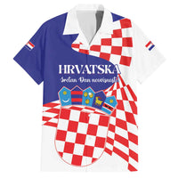 Personalized Croatia Independence Day 1991 Family Matching Off The Shoulder Long Sleeve Dress and Hawaiian Shirt Sretan Dan neovisnosti Hrvatske - Wonder Print Shop