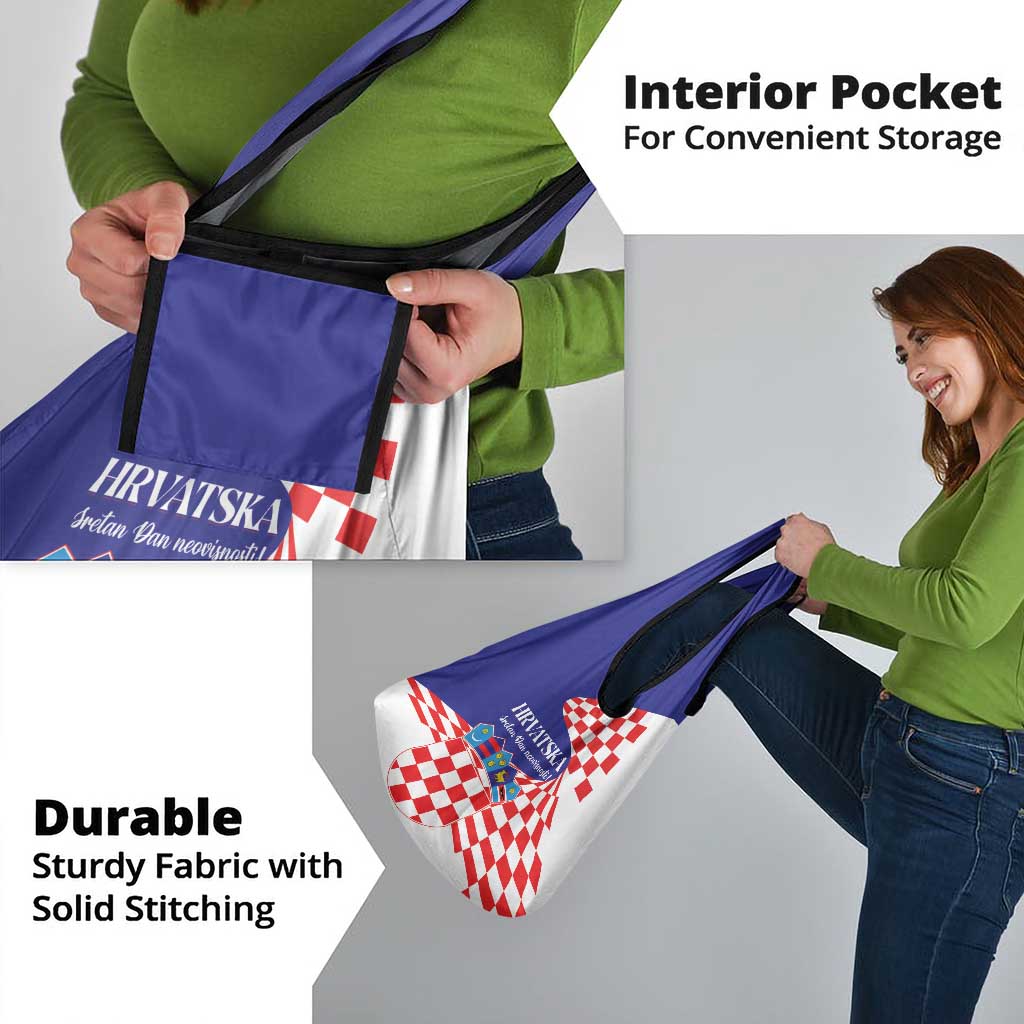 Croatia Independence Day 1991 Grocery Bag Sretan Dan neovisnosti Hrvatske