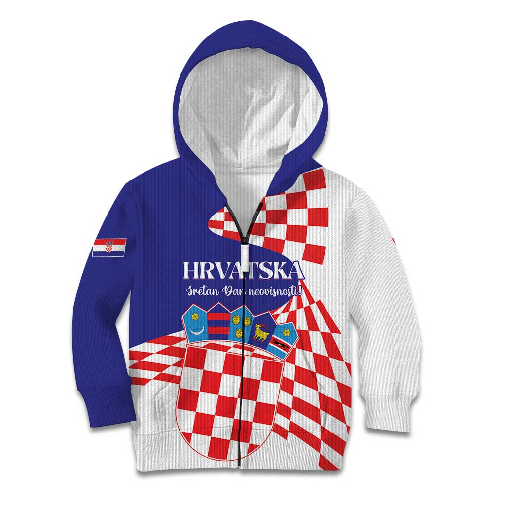 Personalized Croatia Independence Day 1991 Kid Hoodie Sretan Dan neovisnosti Hrvatske - Wonder Print Shop