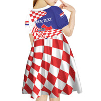 Personalized Croatia Independence Day 1991 Kid Short Sleeve Dress Sretan Dan neovisnosti Hrvatske - Wonder Print Shop