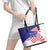Croatia Independence Day 1991 Leather Tote Bag Sretan Dan neovisnosti Hrvatske - Wonder Print Shop