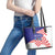 Croatia Independence Day 1991 Leather Tote Bag Sretan Dan neovisnosti Hrvatske - Wonder Print Shop