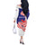 Personalized Croatia Independence Day 1991 Off The Shoulder Long Sleeve Dress Sretan Dan neovisnosti Hrvatske - Wonder Print Shop