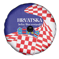 Croatia Independence Day 1991 Spare Tire Cover Sretan Dan neovisnosti Hrvatske - Wonder Print Shop