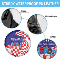 Croatia Independence Day 1991 Spare Tire Cover Sretan Dan neovisnosti Hrvatske - Wonder Print Shop