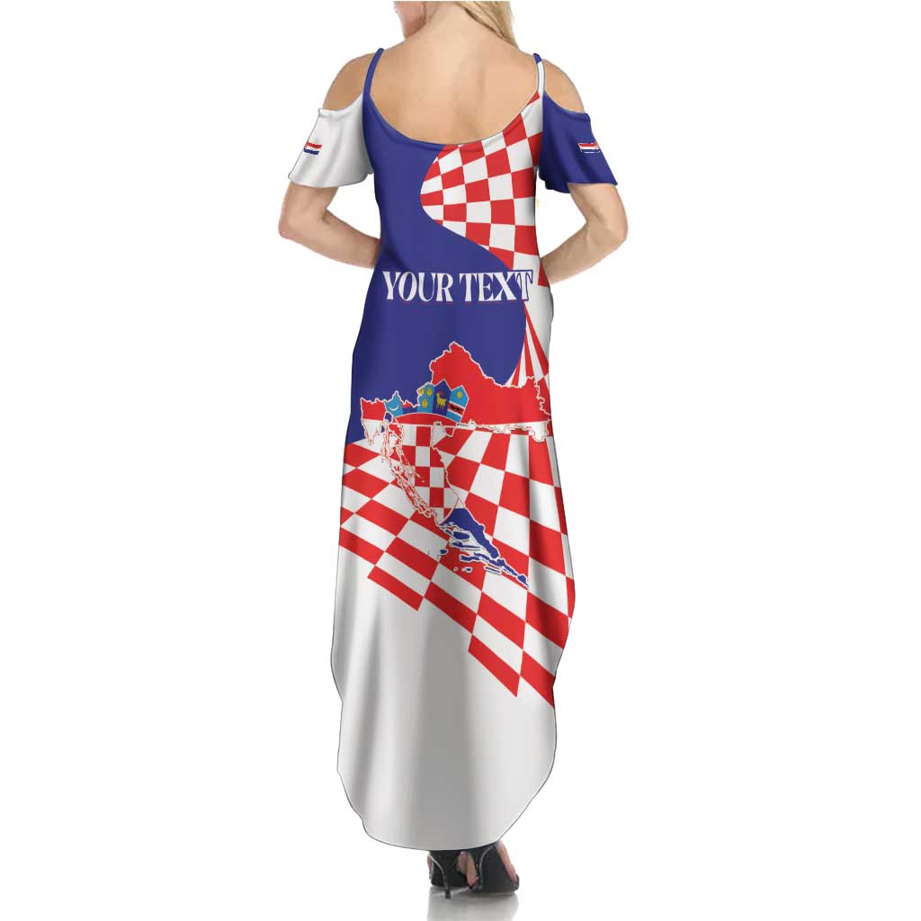 Personalized Croatia Independence Day 1991 Summer Maxi Dress Sretan Dan neovisnosti Hrvatske - Wonder Print Shop