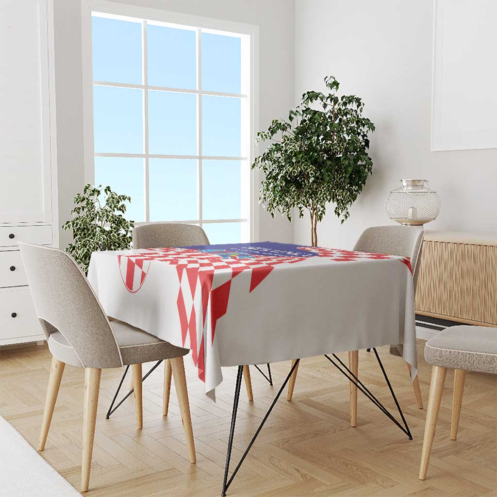 Croatia Independence Day 1991 Tablecloth Sretan Dan neovisnosti Hrvatske - Wonder Print Shop