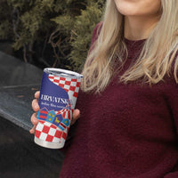 Personalized Croatia Independence Day 1991 Tumbler Cup Sretan Dan neovisnosti Hrvatske - Wonder Print Shop