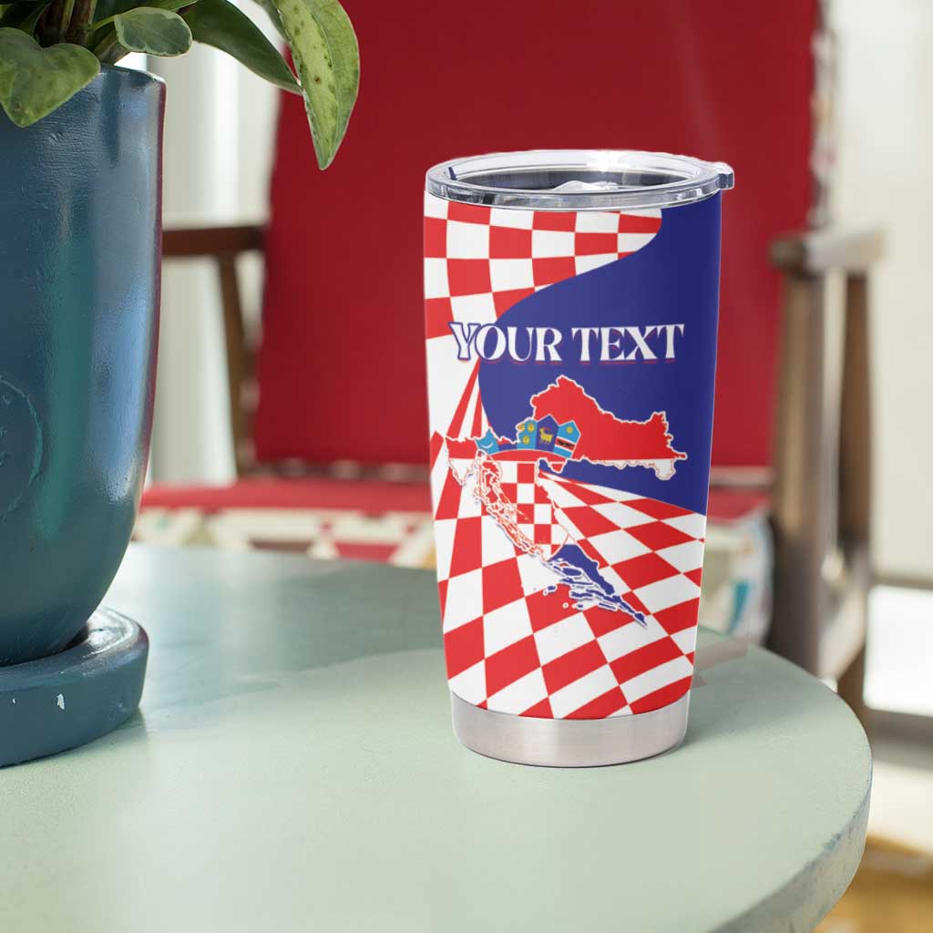 Personalized Croatia Independence Day 1991 Tumbler Cup Sretan Dan neovisnosti Hrvatske - Wonder Print Shop